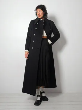 1960's Silver Button Wool Peacoat