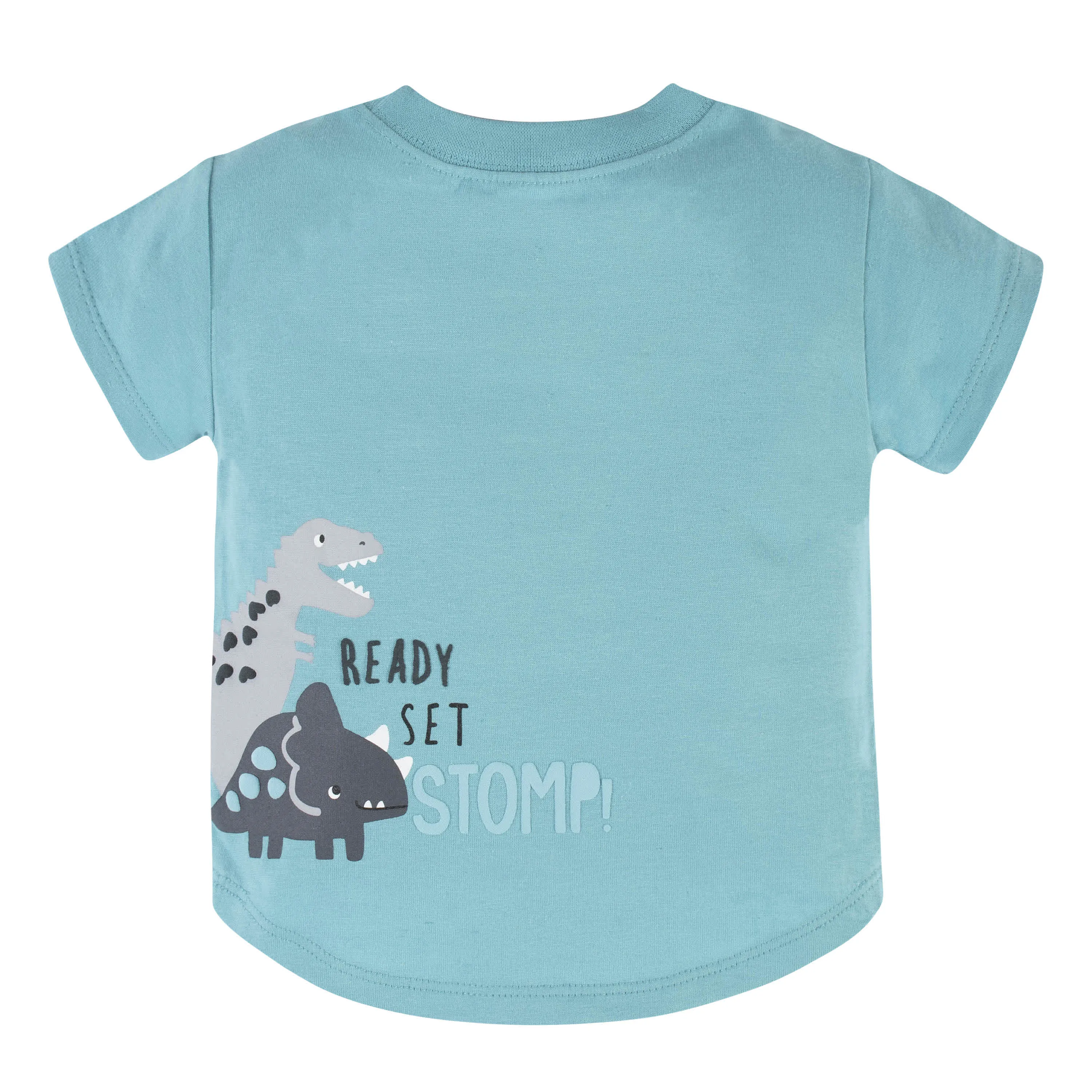 2-Piece Baby & Toddler Boys Dino Blues Pocket Tee & Knit Shorts Set