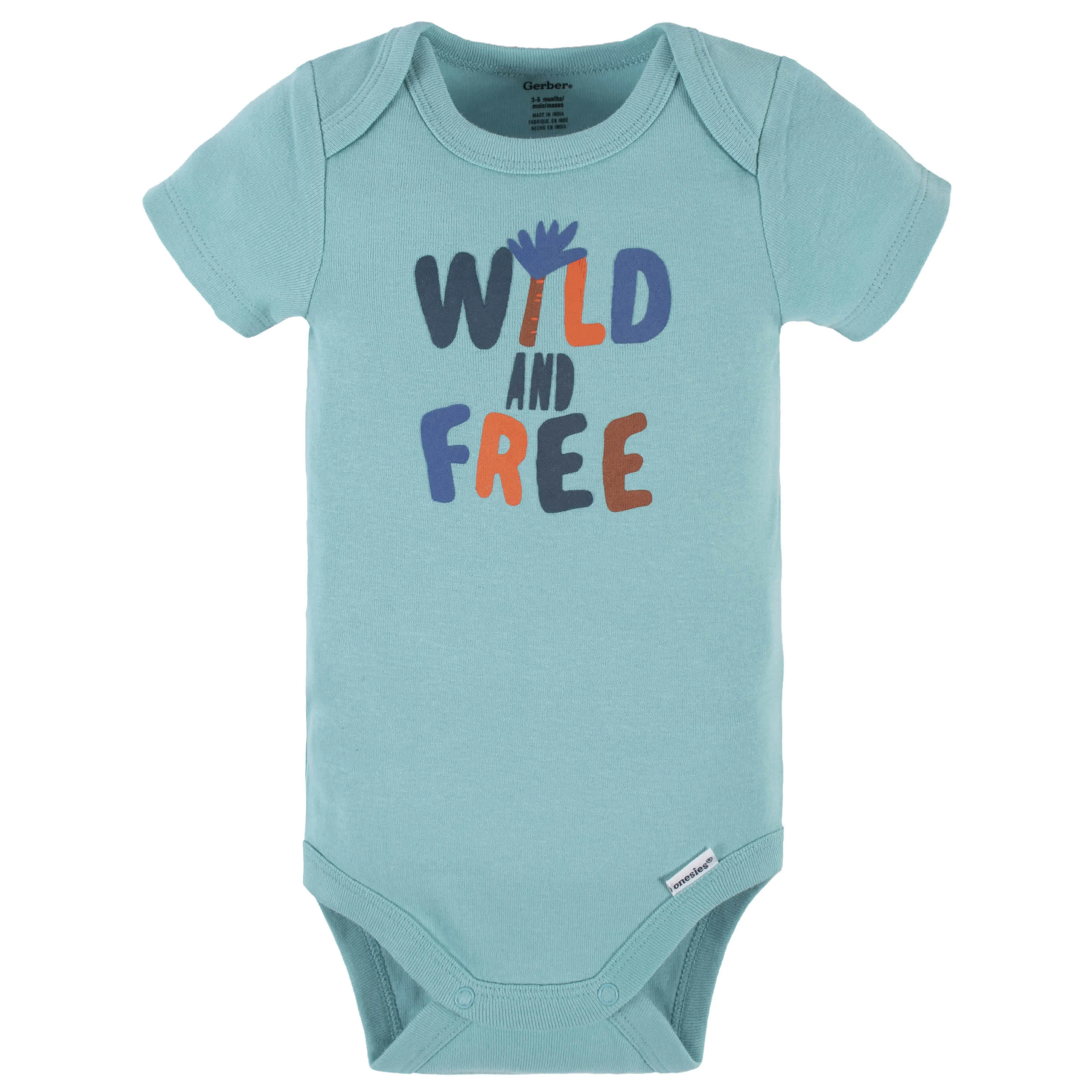 4-Piece Baby Boys Wild & Free Onesies® Bodysuit, Tee, Shorts & Pant Set