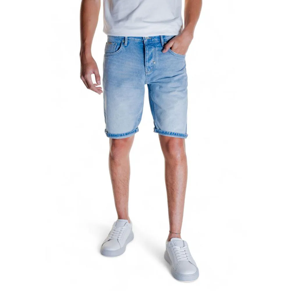 Antony Morato Light Blue Cotton Short