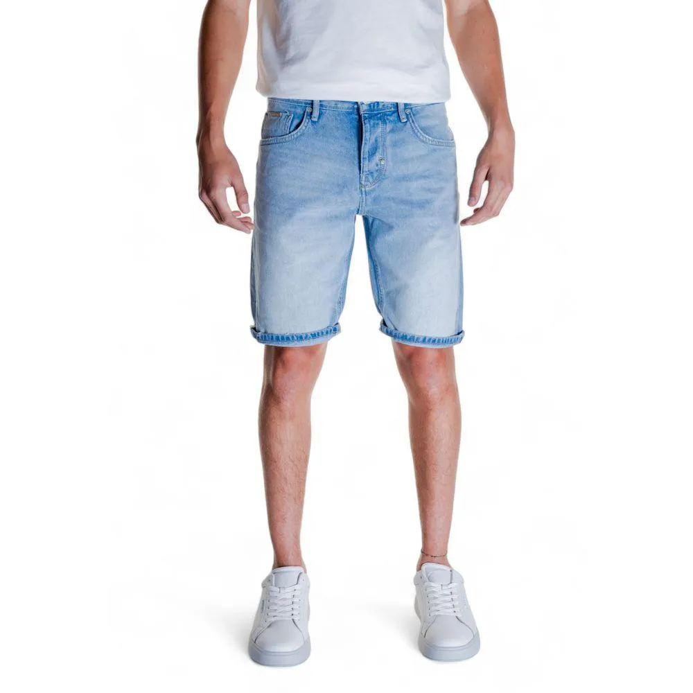 Antony Morato Light Blue Cotton Short