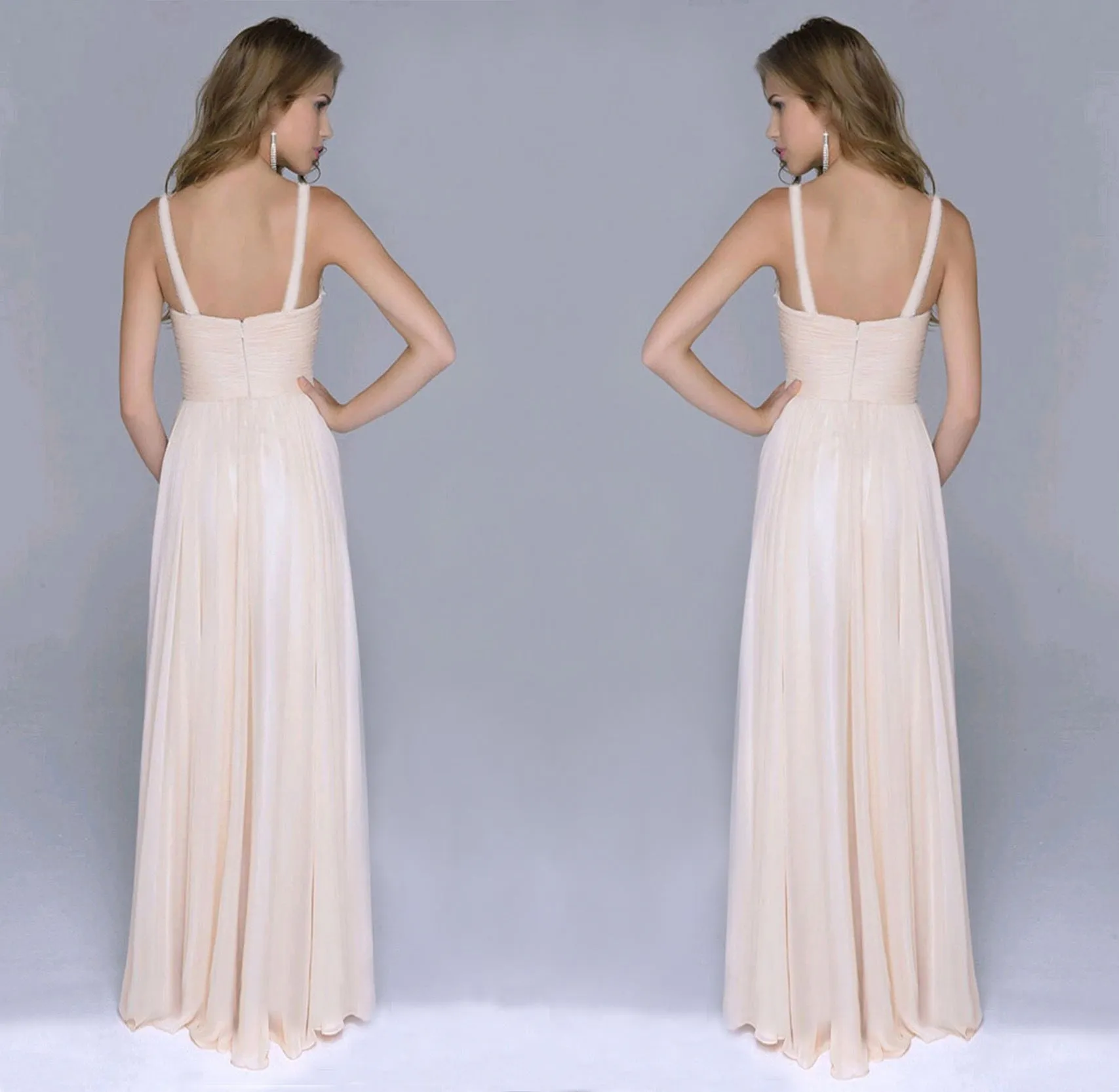 Arianne Chiffon Sequin A Line Gown