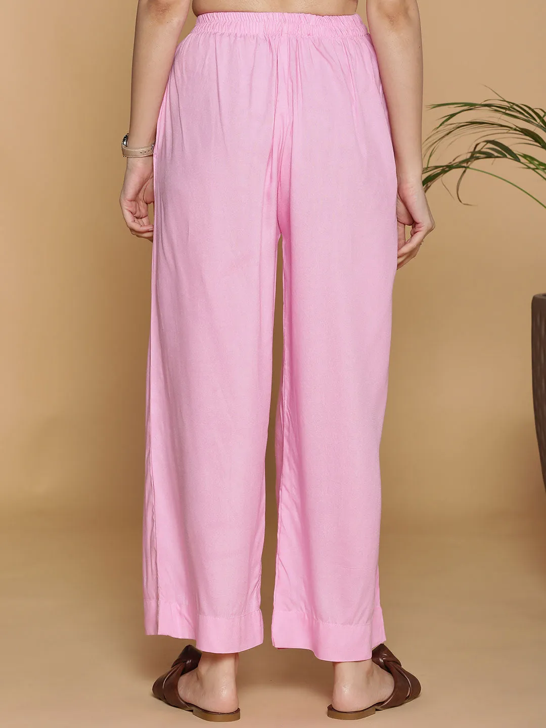 Babypink Palazzo Pants