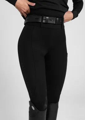 Black Compression Breeches Knee Grip