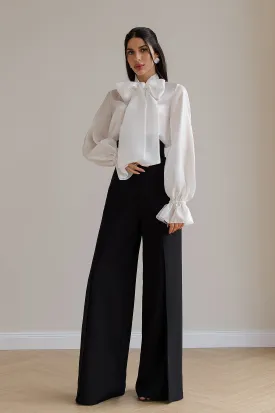 Black High Waist Palazzo Pants