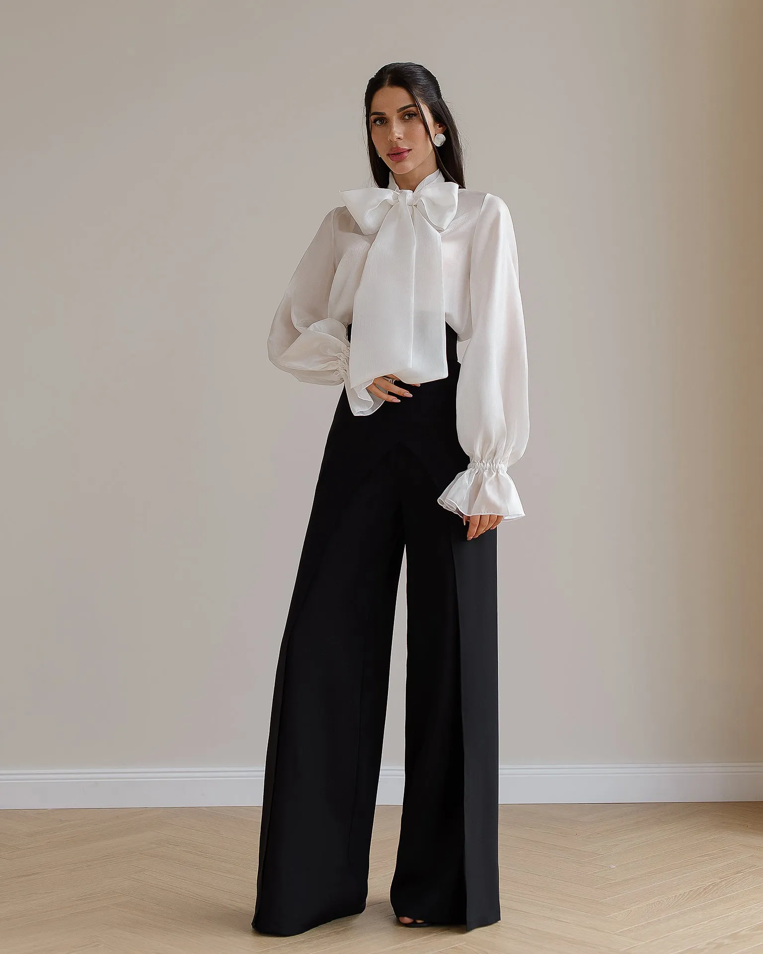 Black High Waist Palazzo Pants