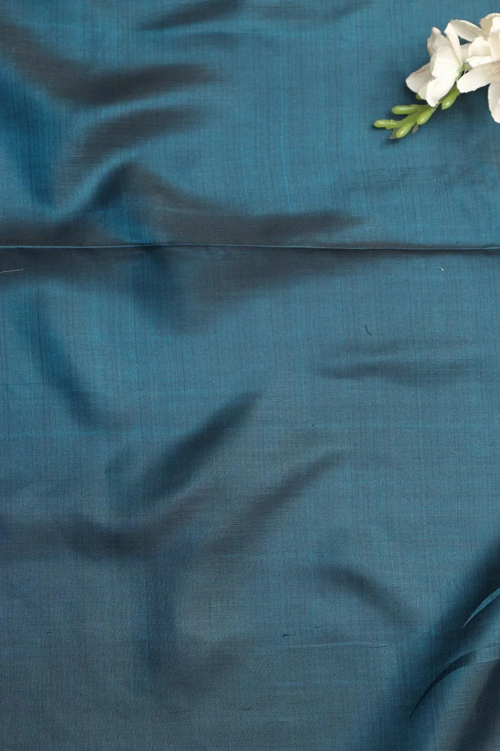 Blue Pure Silk Fabric ( 1 Mtr )