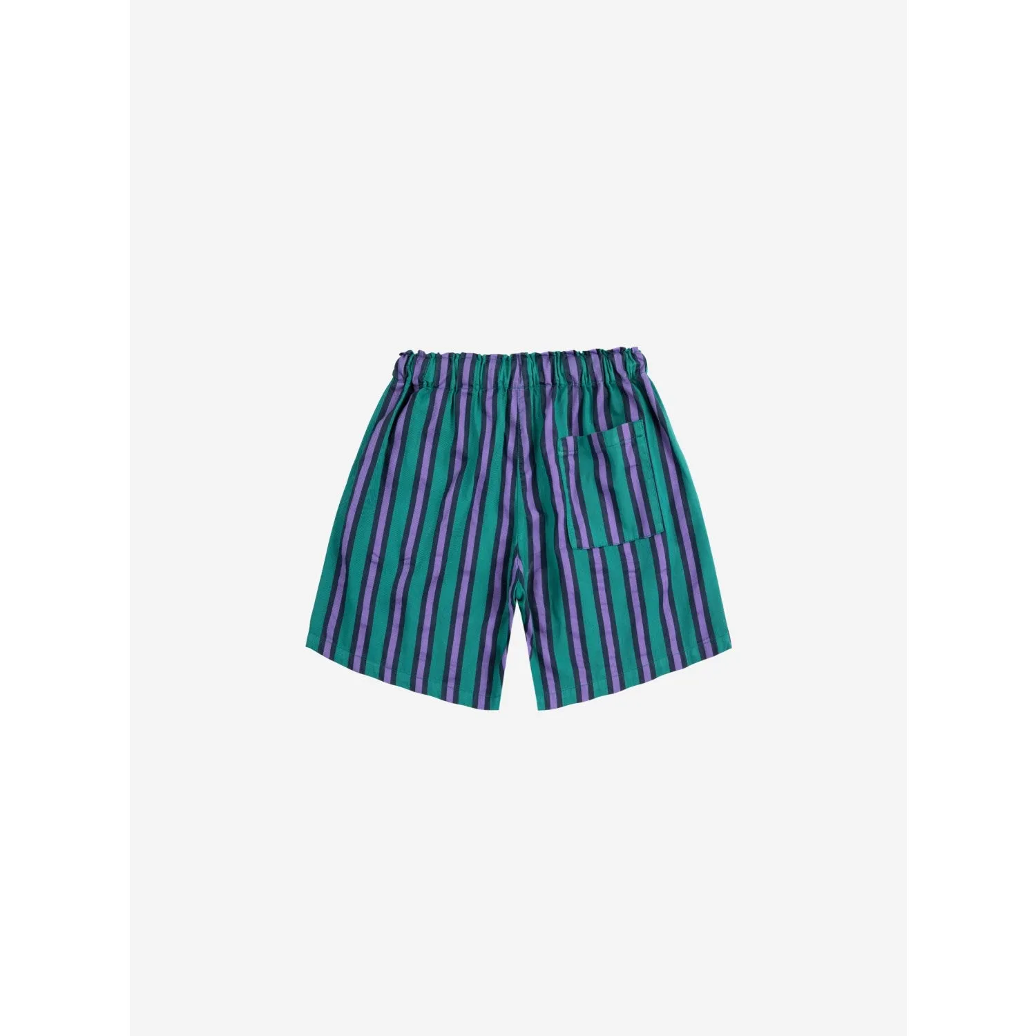 Bobo Choses Dark Green Stripes All Over Bermuda