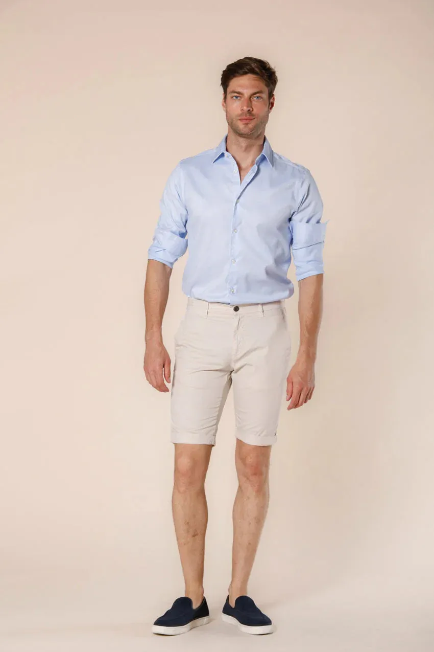 Bone Stretch Cotton Bermuda Shorts - Mason's