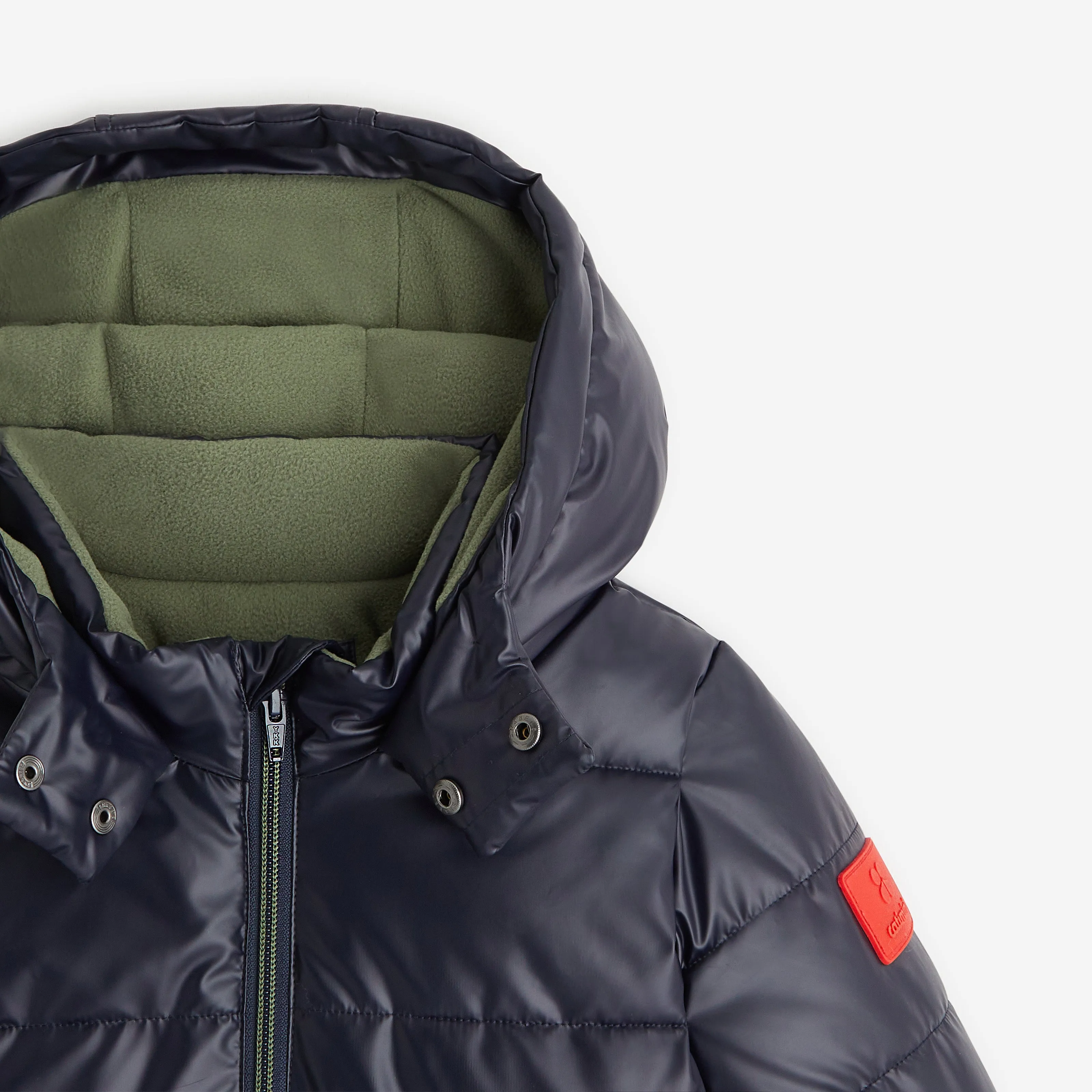 Boys' navy blue puffer coat