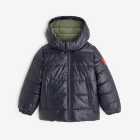 Boys' navy blue puffer coat