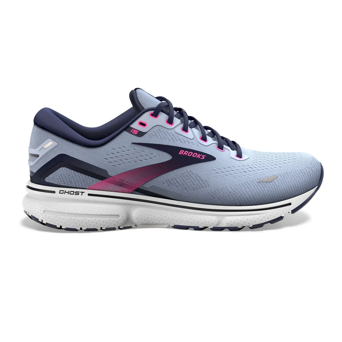 Brooks Ghost 15 (Women's) - Kentucky Blue/Peacoat/Pink