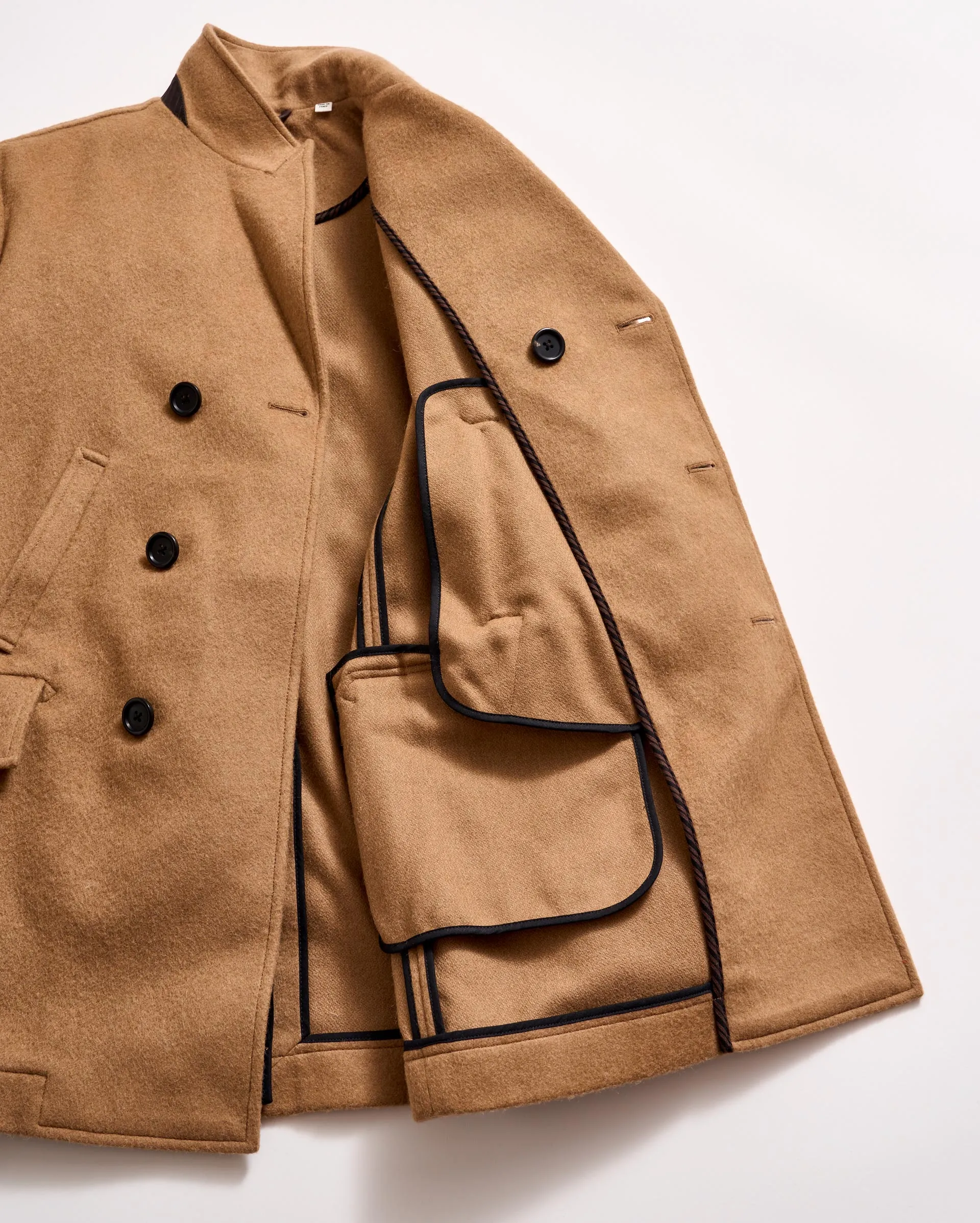 Camel Hair Bond Peacoat