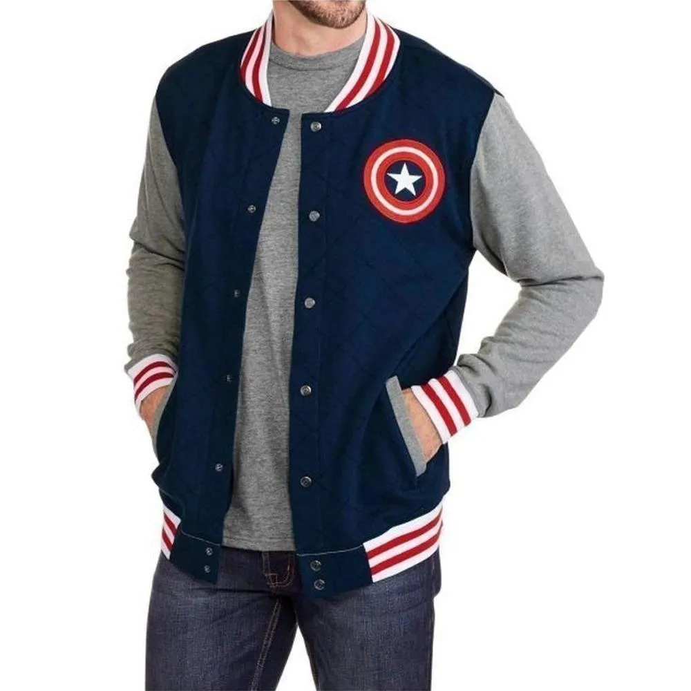 Captain America Blue Bomber Jacket