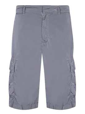 Cargo denim grey bermuda shorts