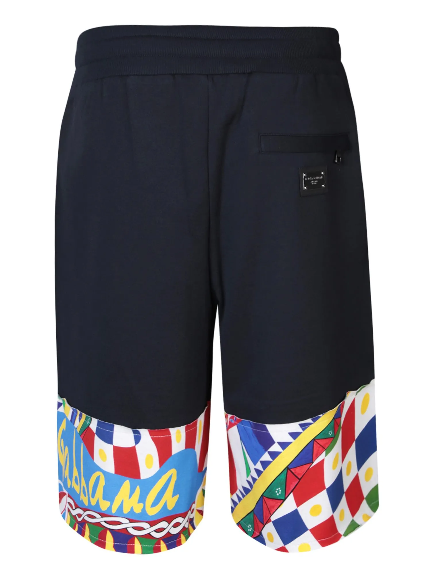 Carretto Siciliano print multicolor bermuda shorts