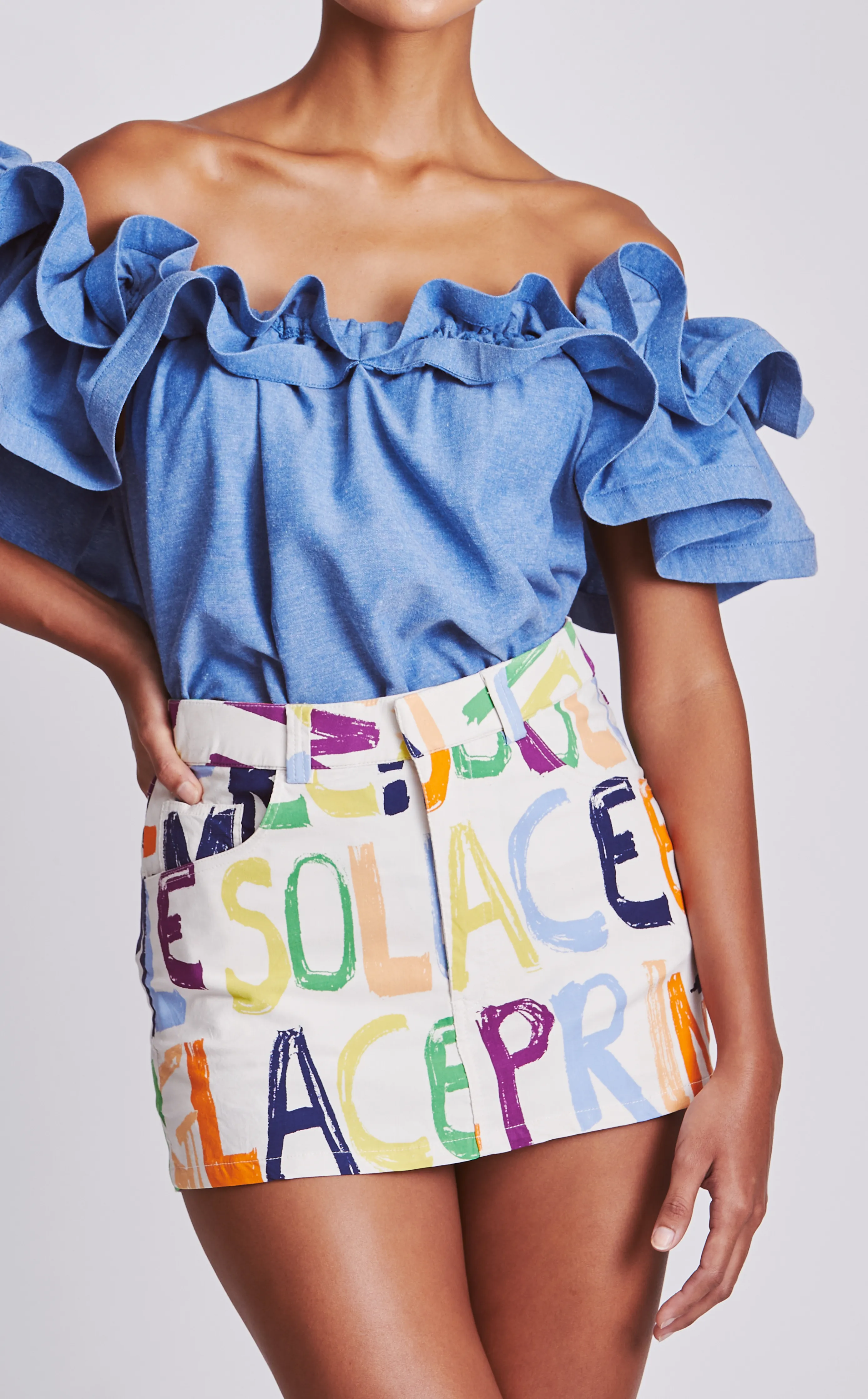 CITA SKORT - LETTER PRINT