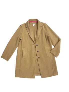 Coat Peacoat By J. Crew In Tan, Size: 12