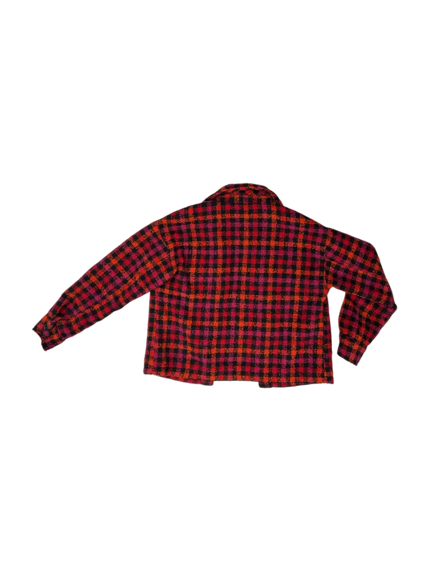 Coat Peacoat By Sanctuary In Plaid Pattern, Size: S