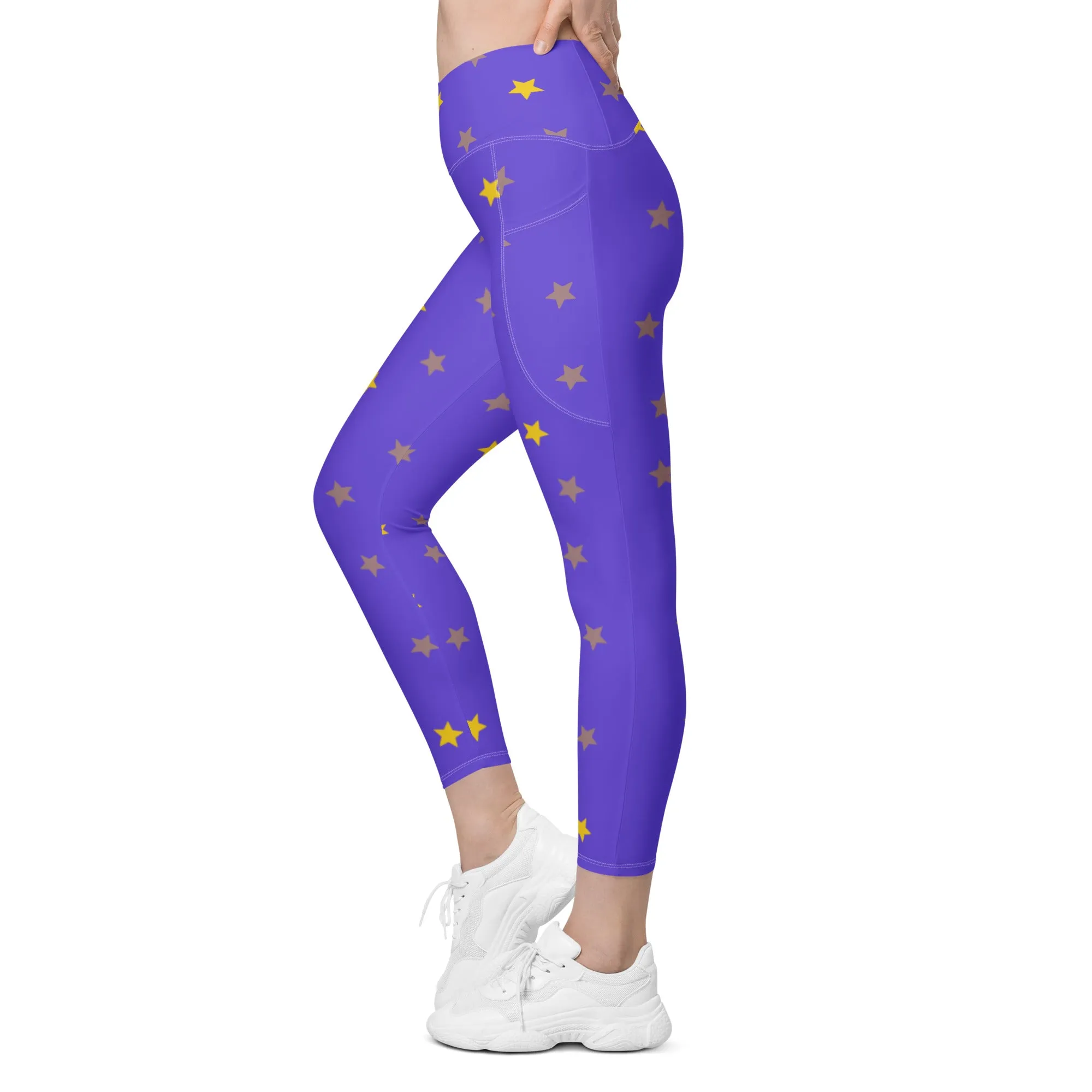 Crossover Designer Leggings with Pockets High-Waisted Activewear, lioness-love