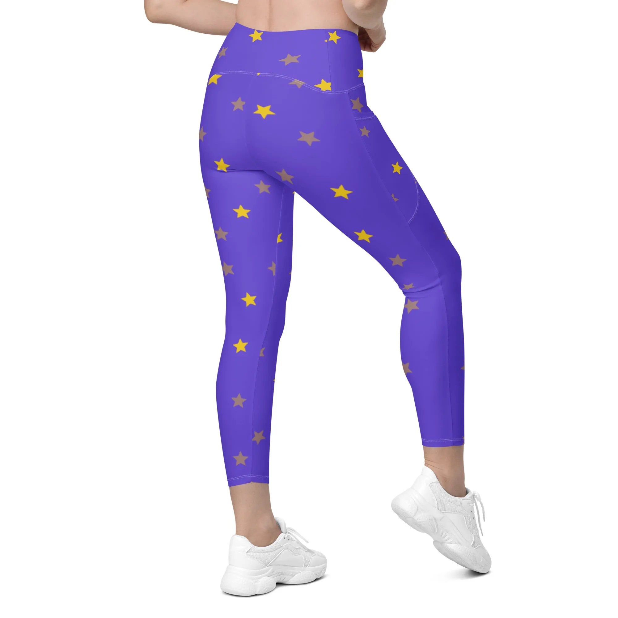 Crossover Designer Leggings with Pockets High-Waisted Activewear, lioness-love