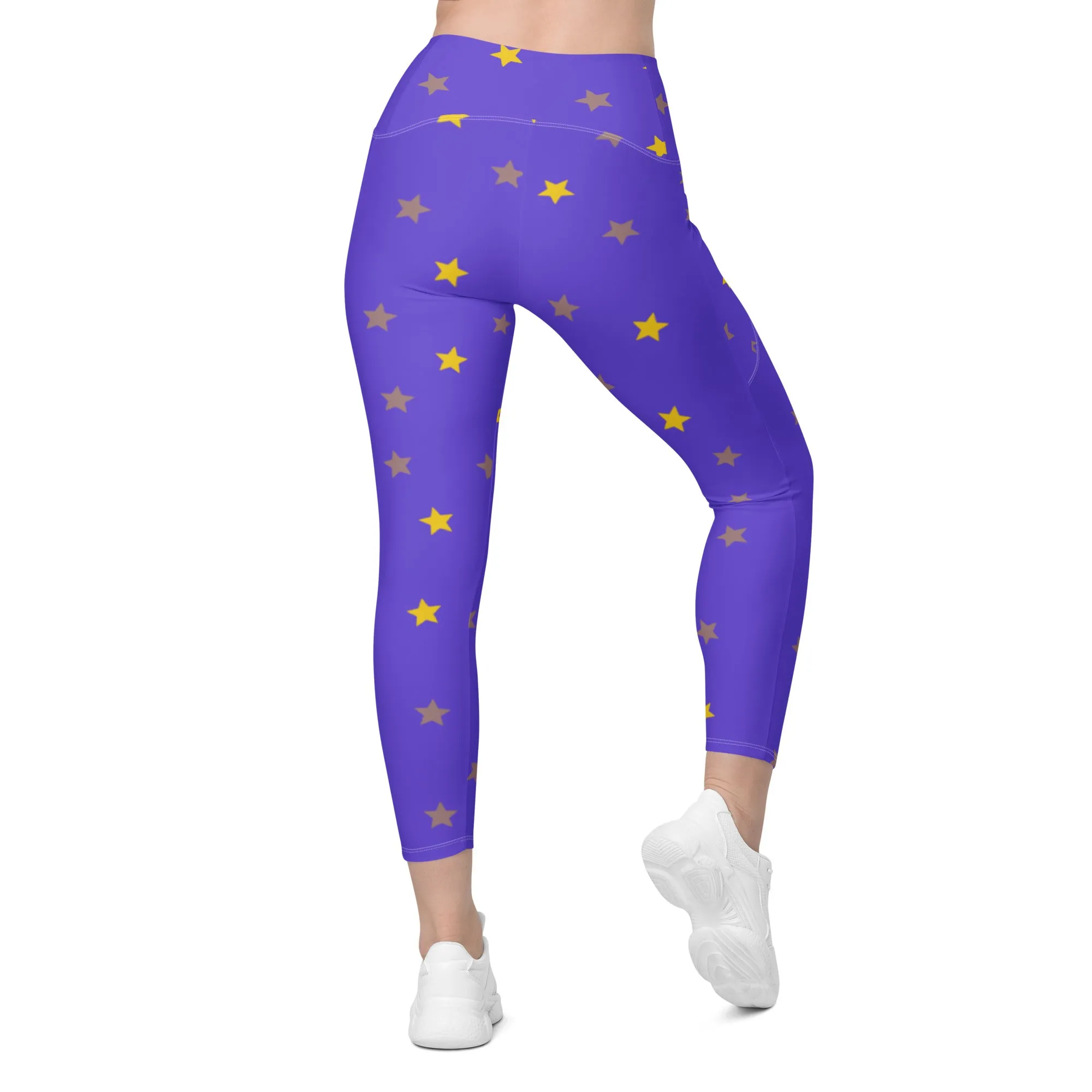 Crossover Designer Leggings with Pockets High-Waisted Activewear, lioness-love