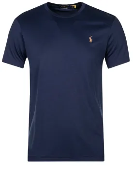 Custom Slim Fit Soft Cotton T-Shirt Cruise Navy