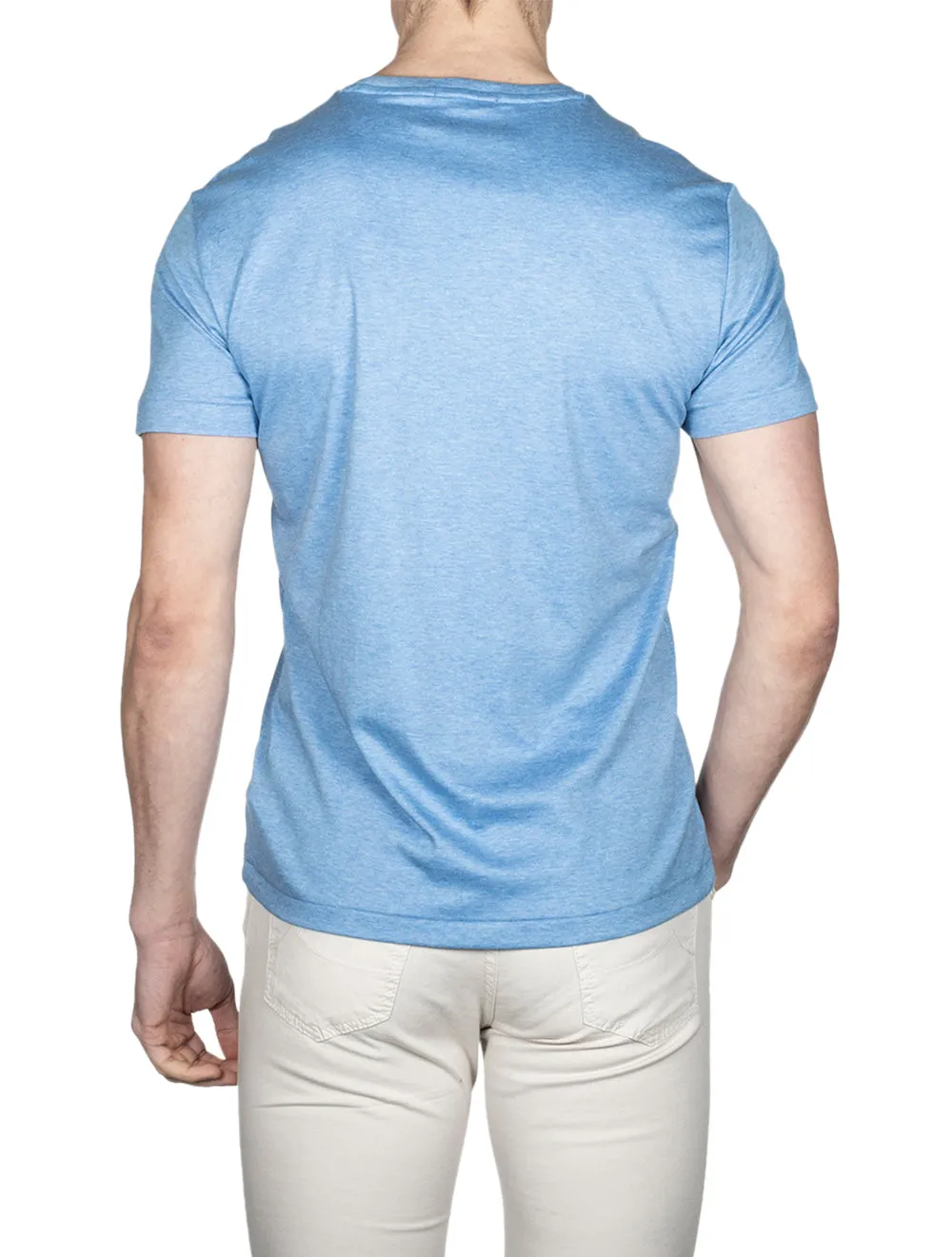 Custom Slim Fit Soft Cotton T-Shirt Soft Royal Heather