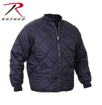 Diamond Nylon Quilted Flight Jacket