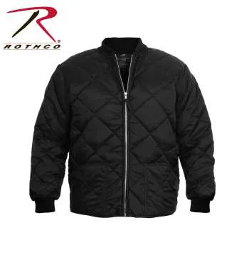 Diamond Nylon Quilted Flight Jacket