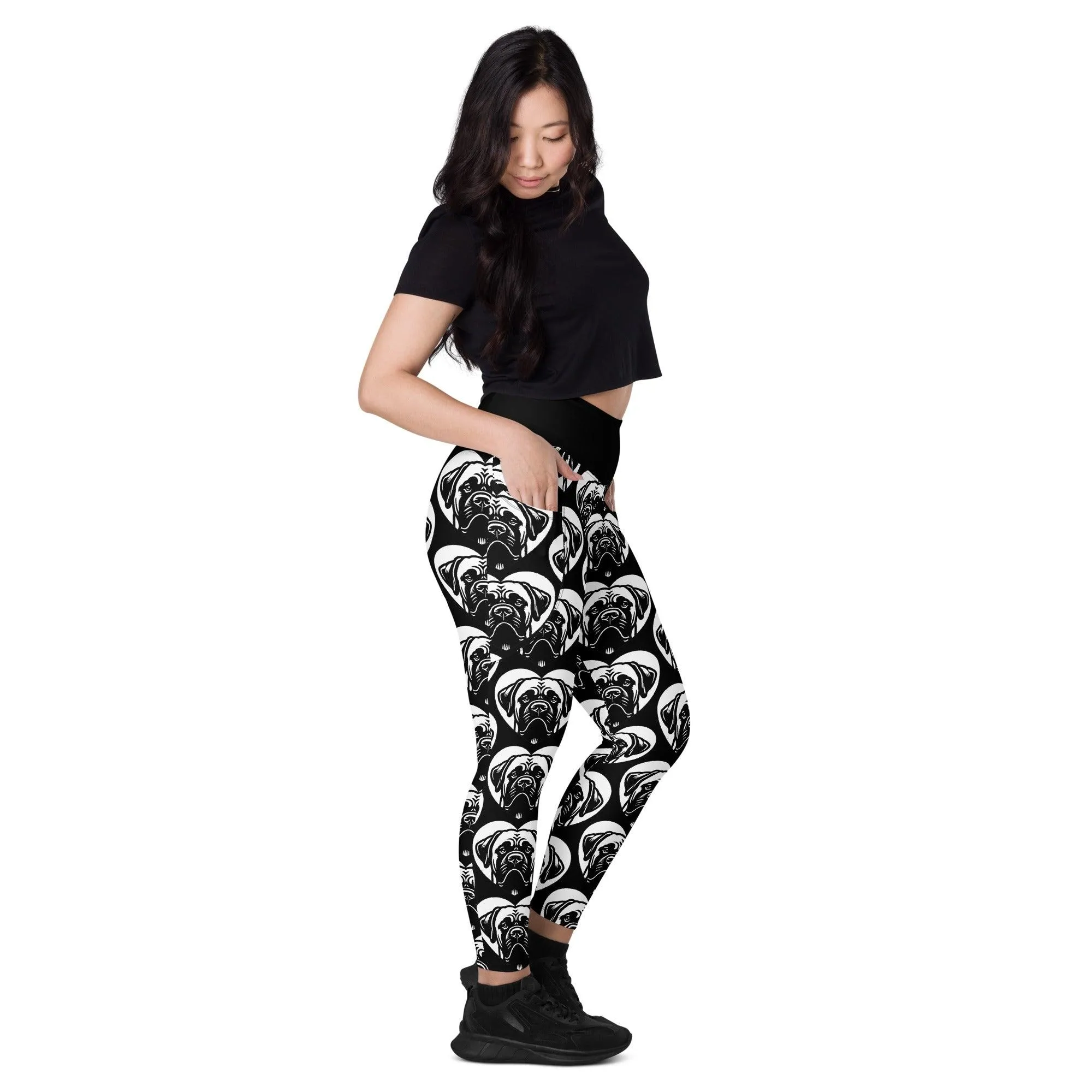 DOG BREED LEGGINGS with pockets - BULLMASTIFF - HERTTAHOUND