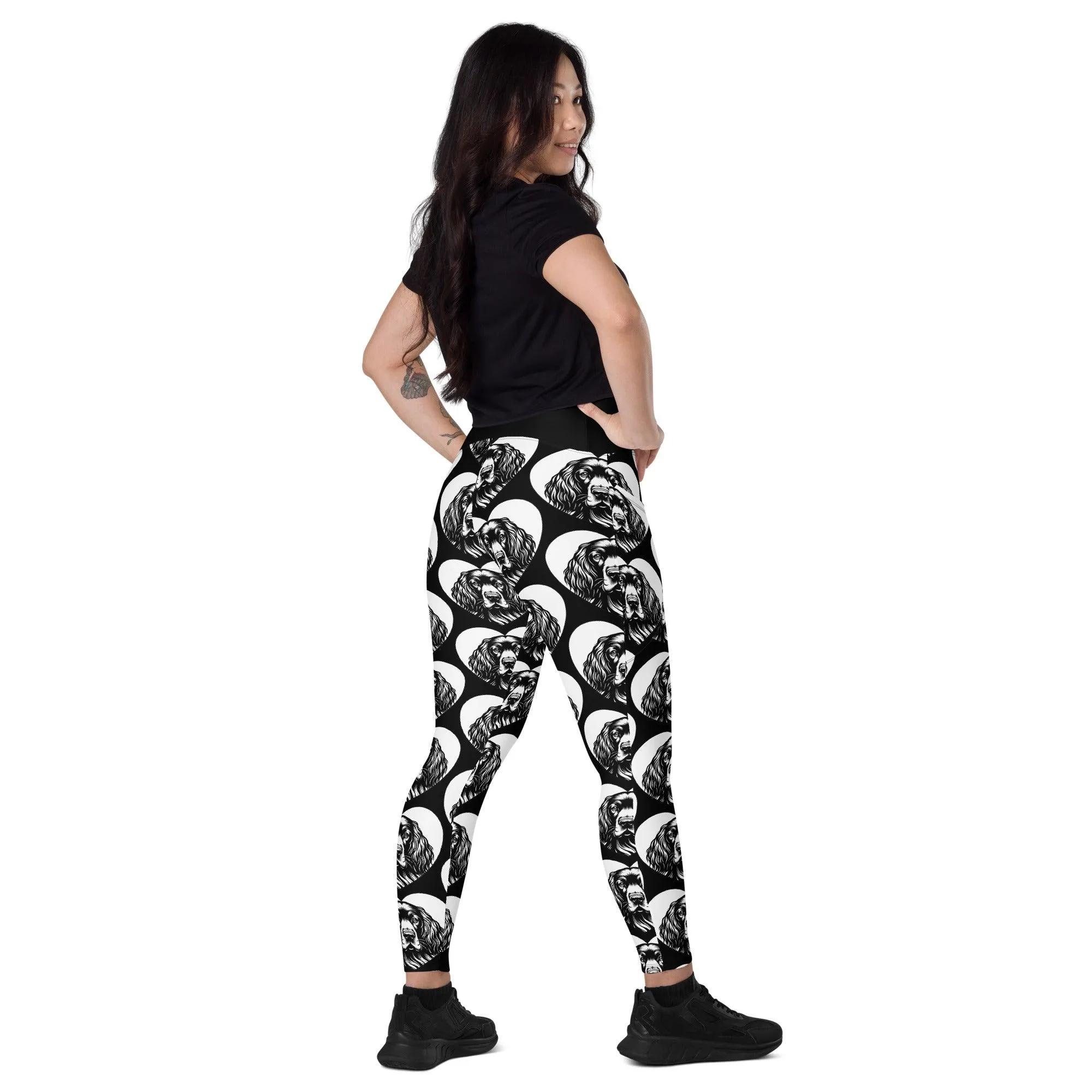 DOG BREED LEGGINGS with pockets - GORDON SETTER - HERTTAHOUND