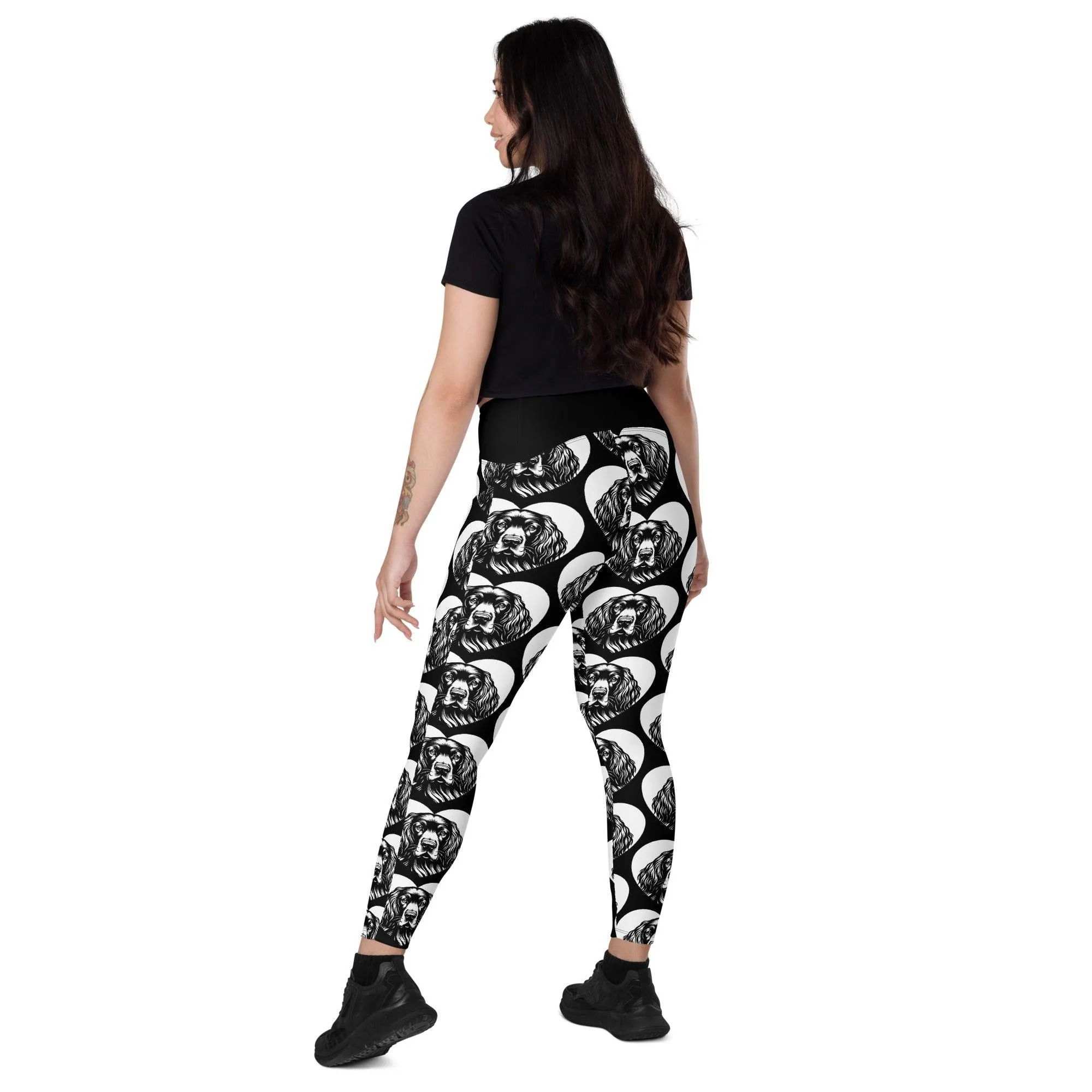 DOG BREED LEGGINGS with pockets - GORDON SETTER - HERTTAHOUND