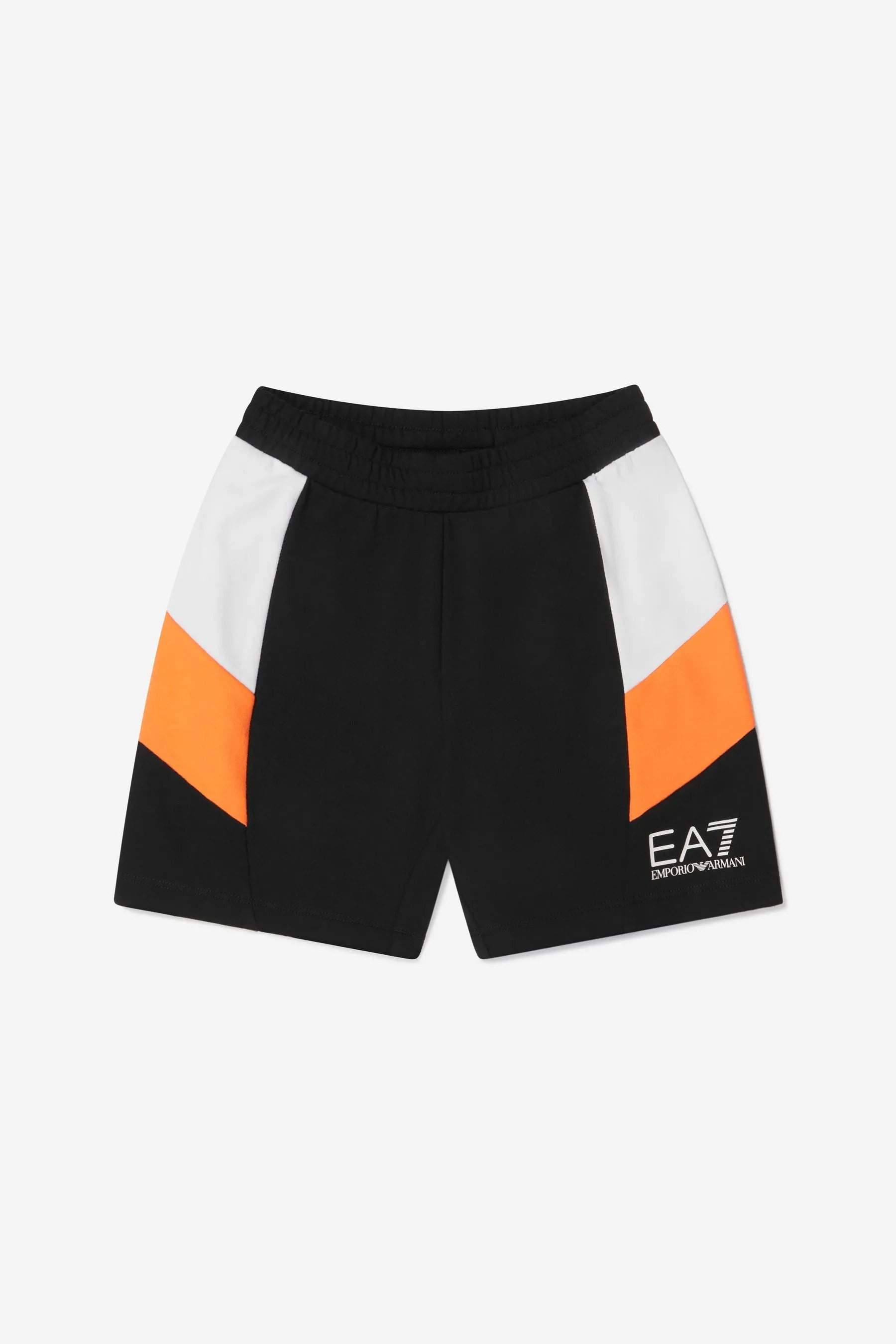 EA7 Emporio Armani Boys Cotton Logo Bermuda Shorts