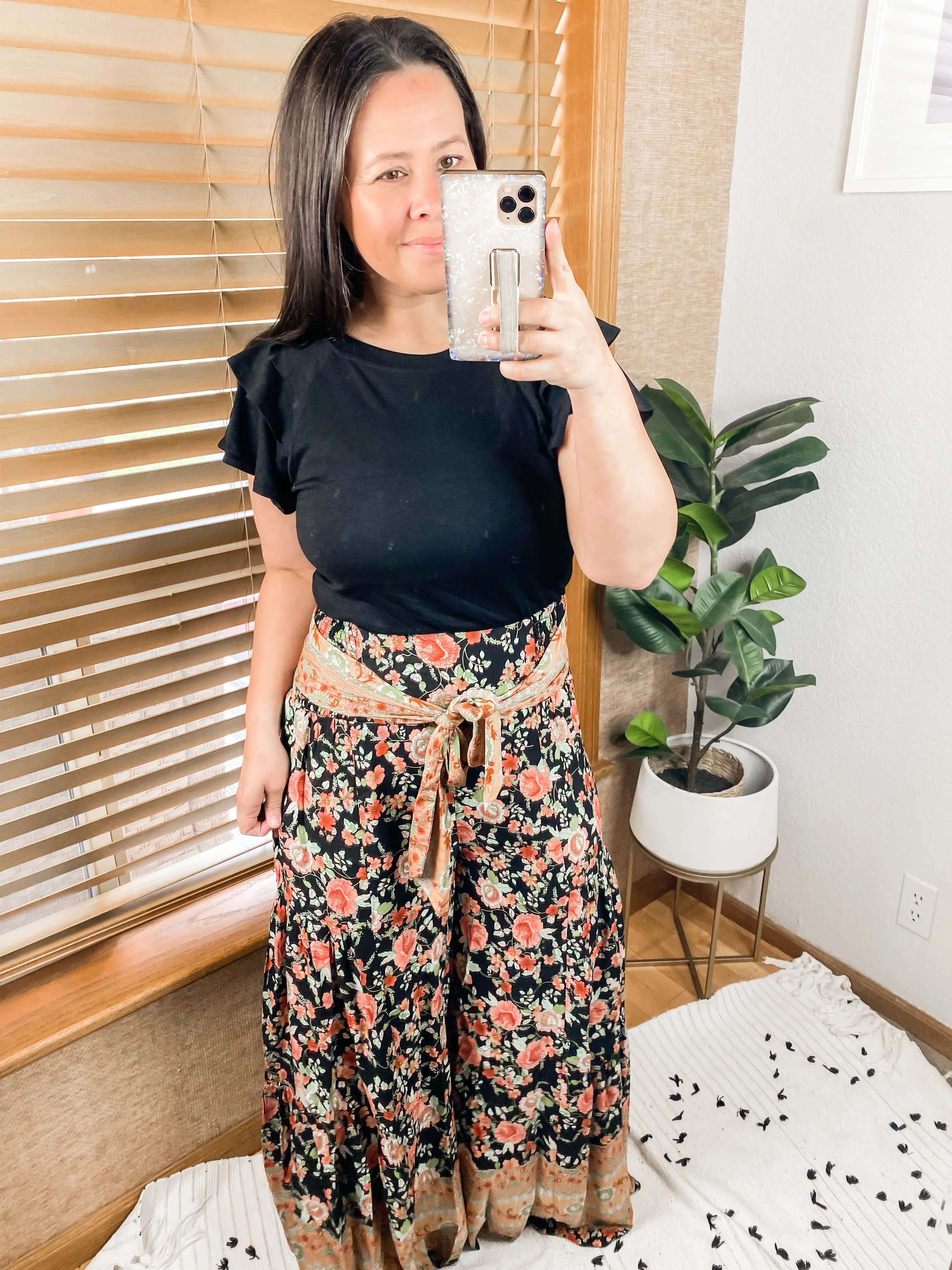 English Garden Palazzo Pants