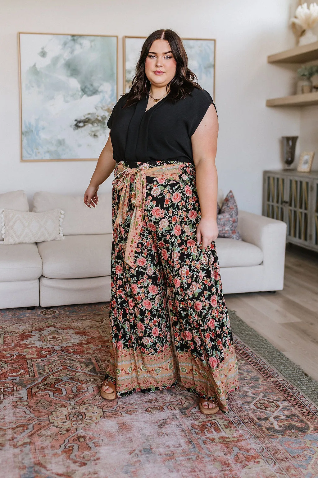 English Garden Palazzo Pants