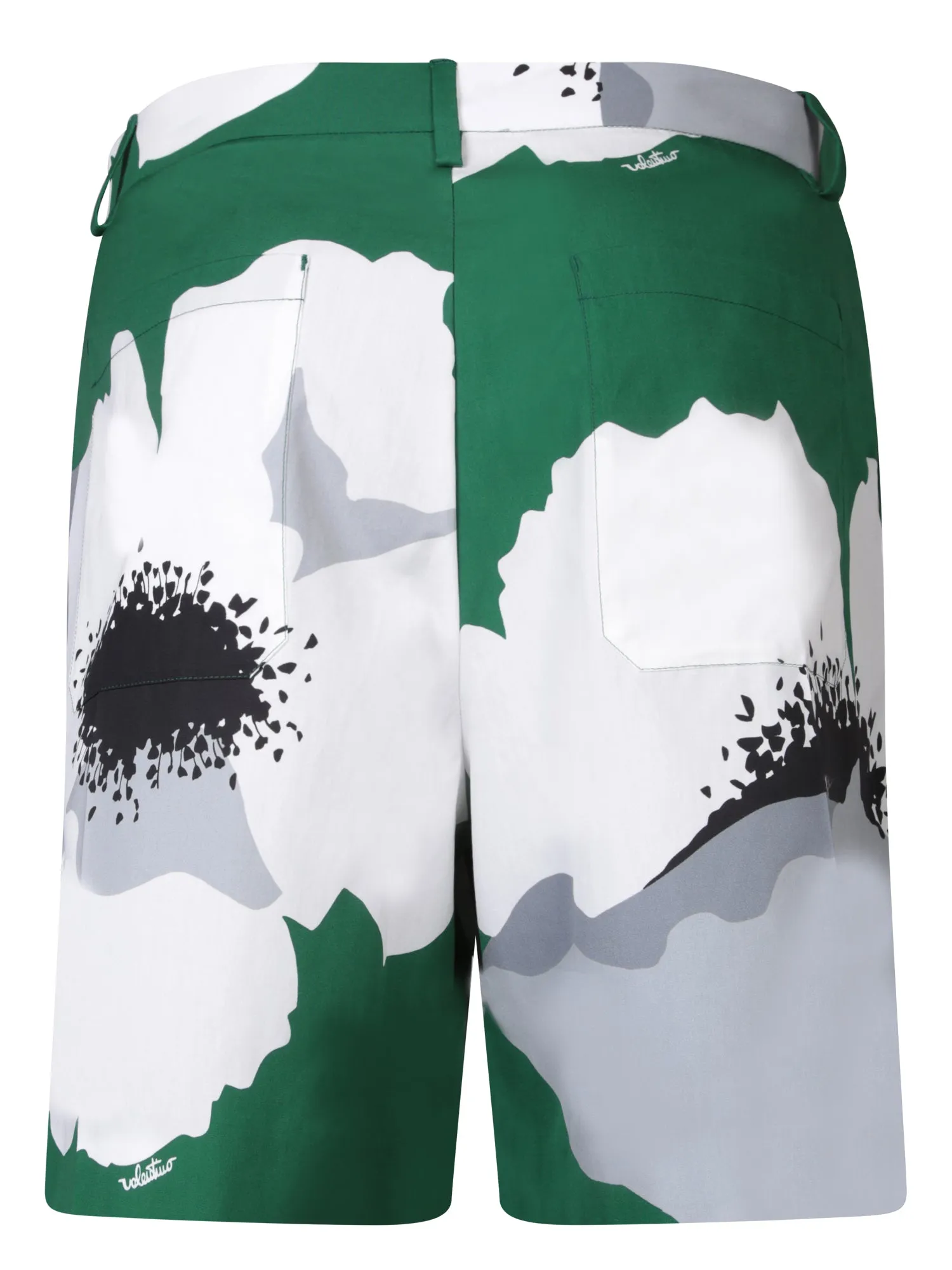 Flower Portrait green/white bermbuda shorts