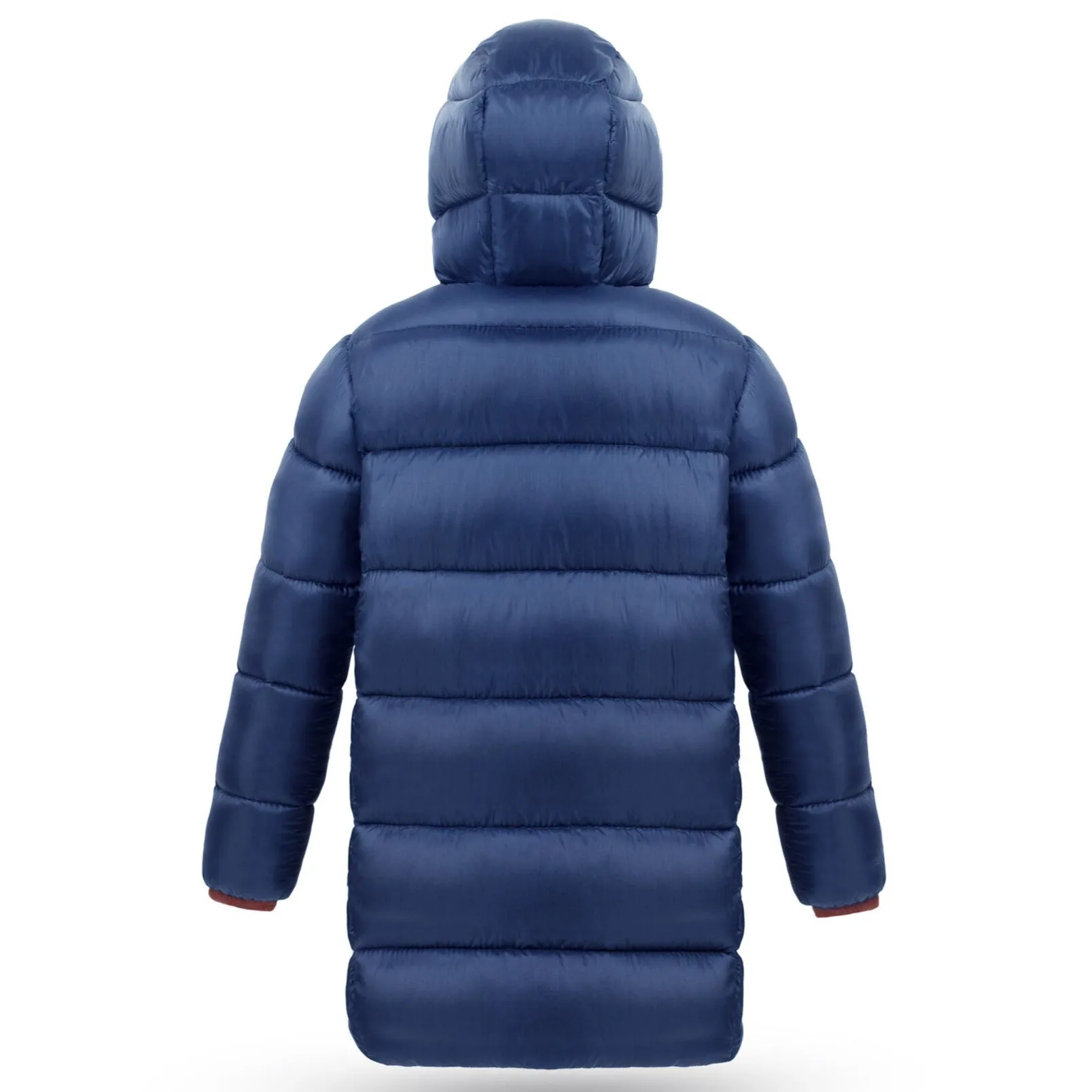 Fluff Kids Big Puffer Coat in Navy Blue