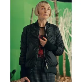 Geek Girl Tv Series Betty Black Bomber Jacket