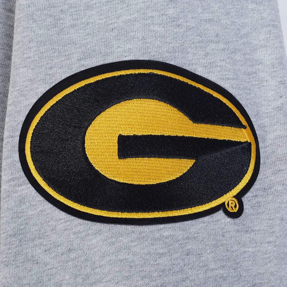 GRAMBLING STATE UNIVERSITY CLASSIC MEN'S STACKED LOGO PO HOODI (HEATHER GRAY/BLACK)