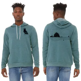 Haystack Humpback Ultra Soft Pull Over Hoodie - Unisex Heather Deep Teal