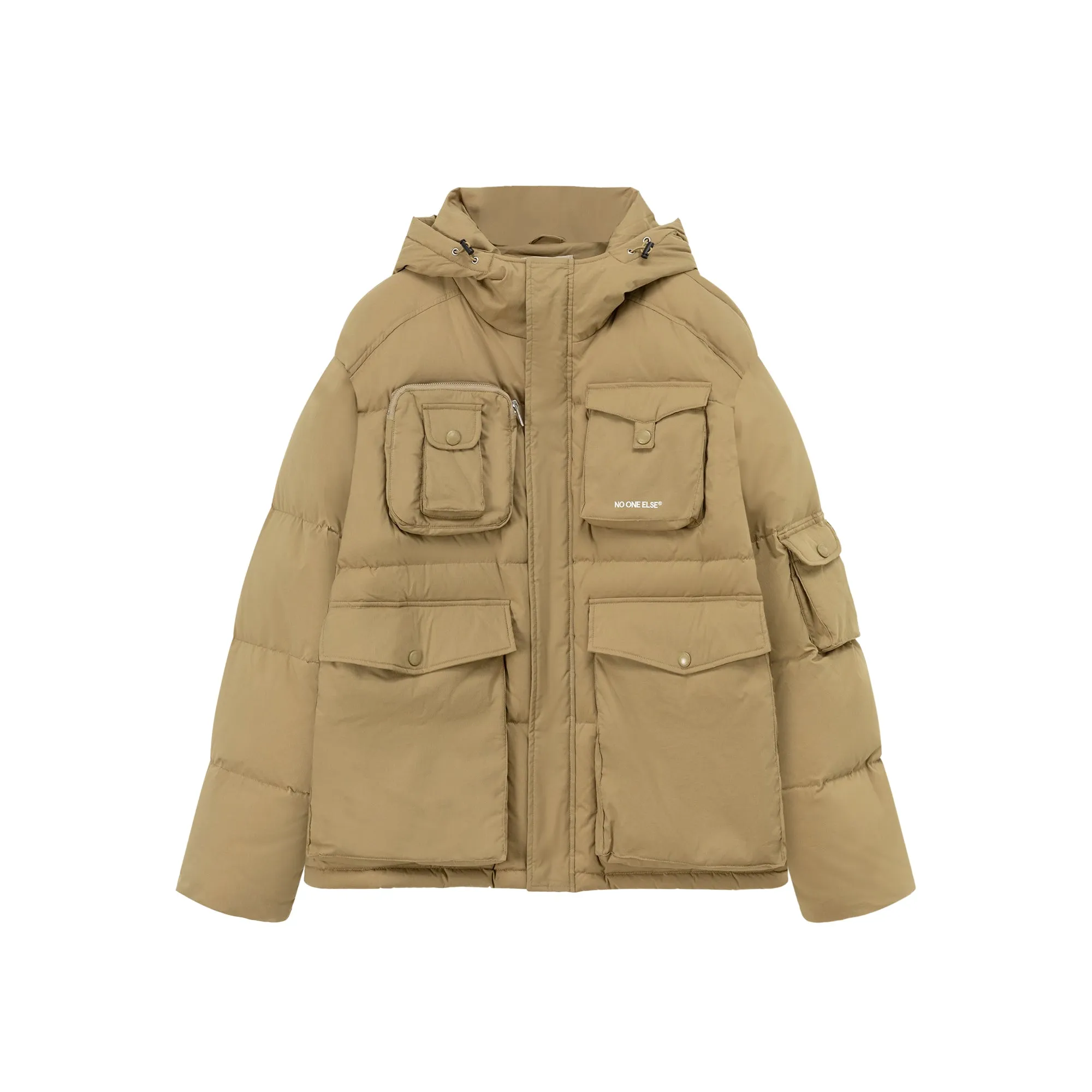 Hooded Multi-Pocket Padded Jacket