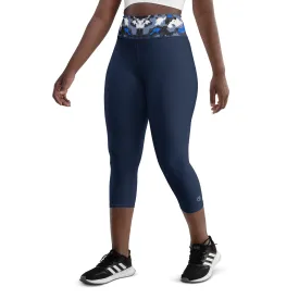 Humble Sportswear™ Trinity Navy Capri Leggings