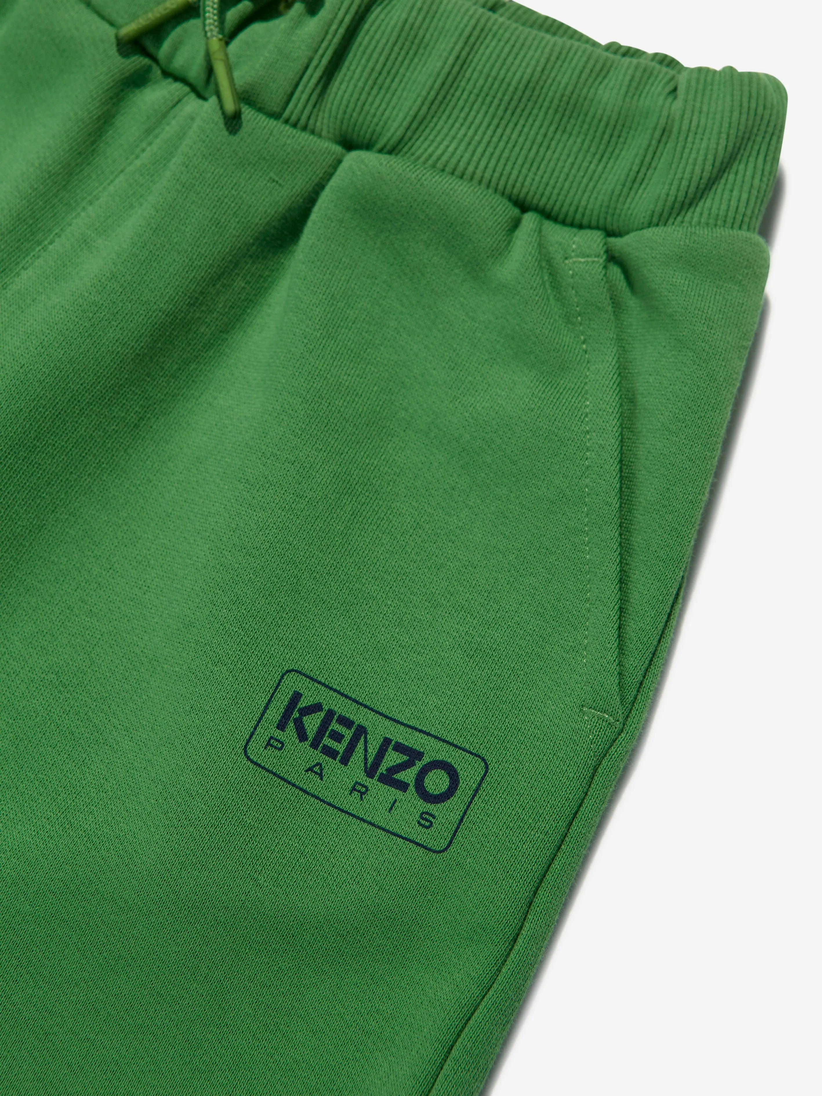 KENZO Boys Logo Bermuda Shorts in Green