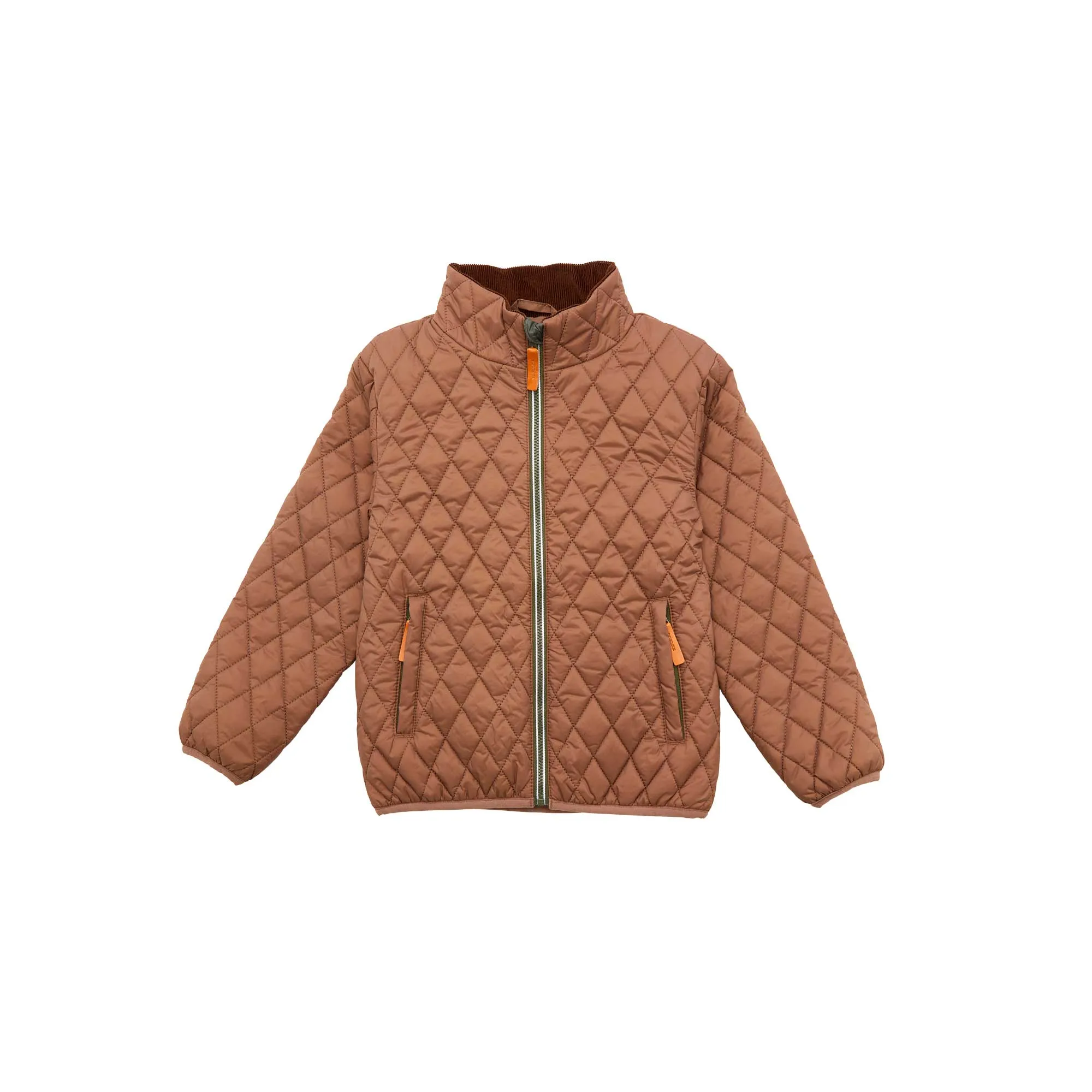 Kids' Quilted Puffer Jacket in Cocoa Brown