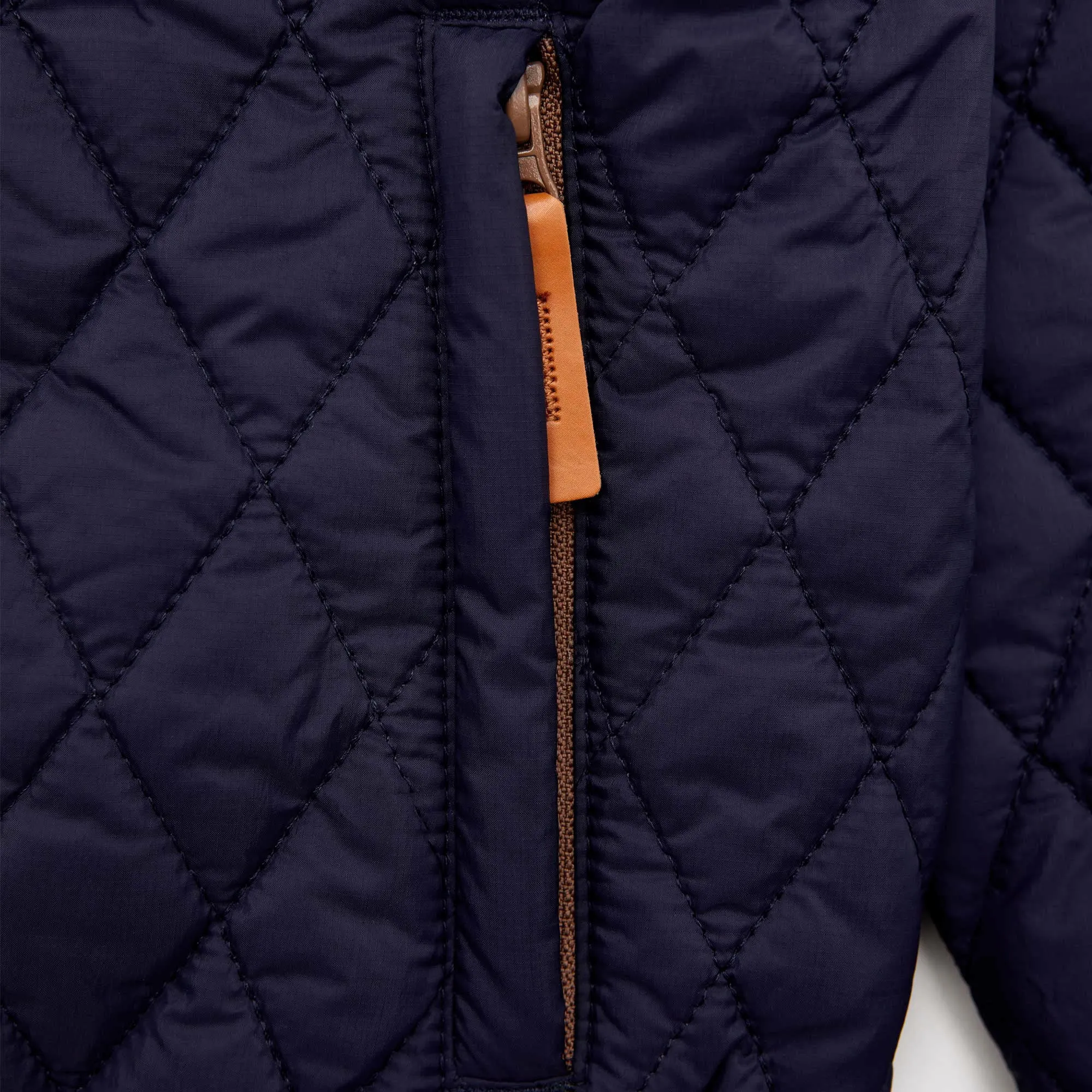 Kids' Quilted Puffer Jacket in Navy