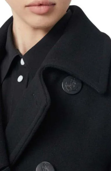 Leather Pocket Peacoat