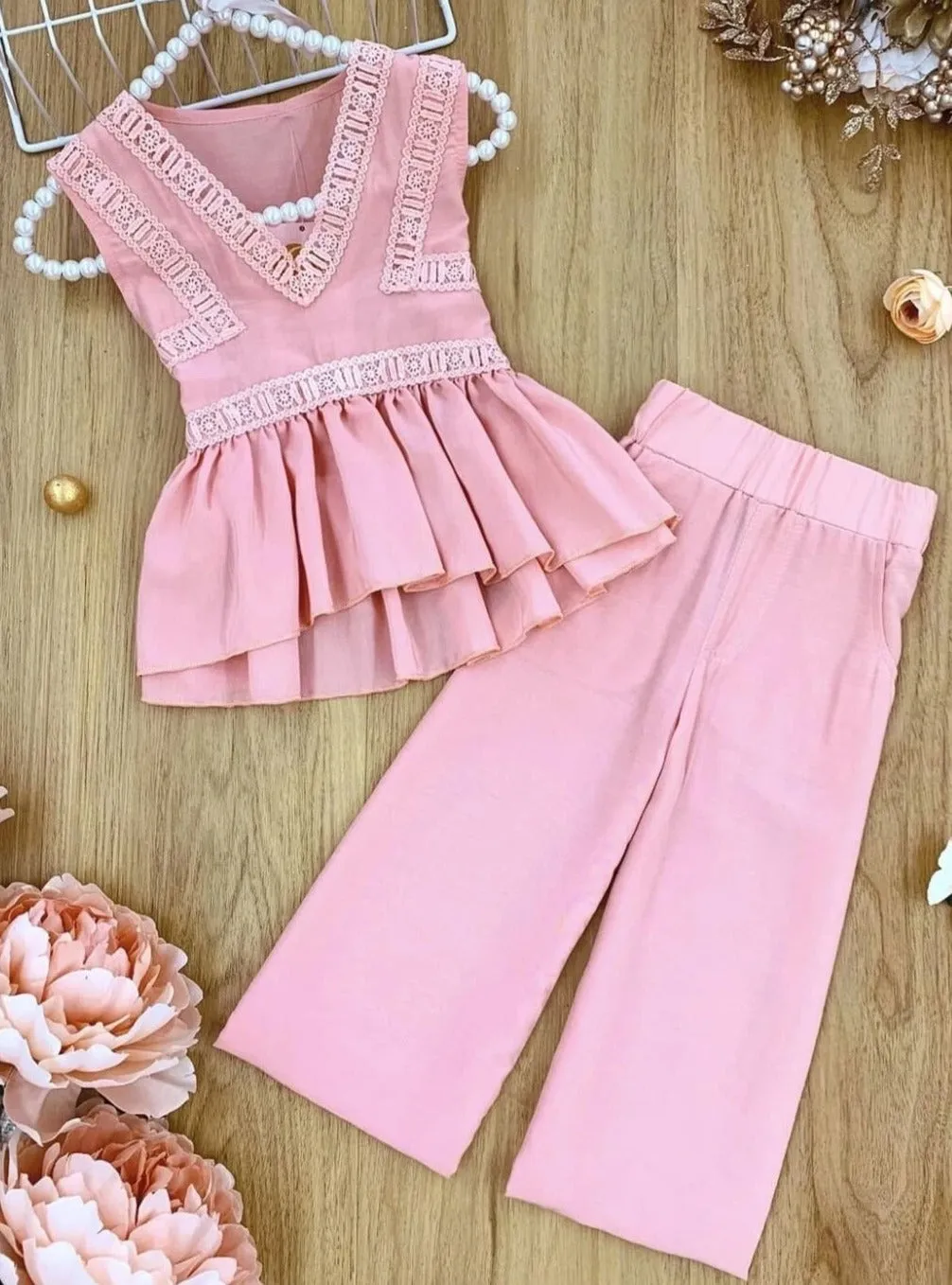 Let's Do Lunch Palazzo Pants Set