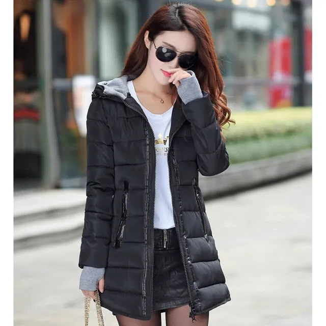 Long Padded Quilted Jacket