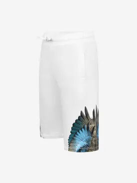 Marcelo Burlon Boys Shorts - & Turquoise Wings Bermuda Shorts